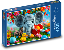 Elephant Puzzle 130 pieces - 28.7 x 20 cm 