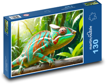 Chameleón - jašterica Puzzle 130 dielikov - 28,7 x 20 cm
