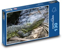 Leguan auf Stein Puzzle 130 Teile - 28,7x20 cm
