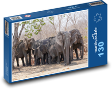 Elefanten Puzzle 130 Teile - 28,7x20 cm