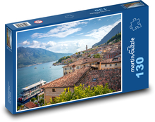 Port - jezioro Garda Puzzle 130 elementów - 28,7x20 cm