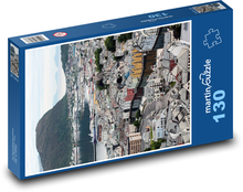 Norwegia - domy kolorowe Puzzle 130 elementów - 28,7x20 cm