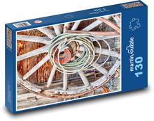 Wooden wheel Puzzle 130 pieces - 28.7 x 20 cm 