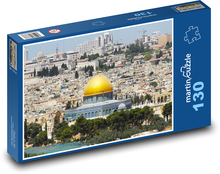 Jeruzalém - město  Puzzle 130 dílků - 28,7 x 20 cm
