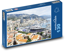 Monako - jachty Puzzle 130 elementów - 28,7x20 cm