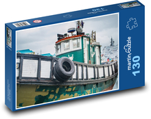 Rybársky čln Puzzle 130 dielikov - 28,7 x 20 cm 