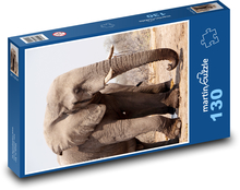 Elephant - Botswana Puzzle 130 pieces - 28.7 x 20 cm