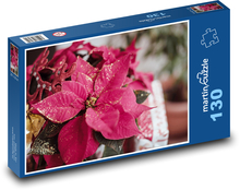 Vánoční hvězda Puzzle 130 dílků - 28,7 x 20 cm