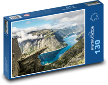 Ringedalsvannet - Jezioro, Norwegia Puzzle 130 elementów - 28,7x20 cm