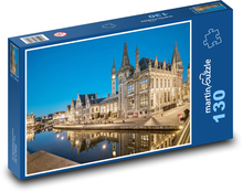 Belgien - Wasserkanal Puzzle 130 Teile - 28,7x20 cm