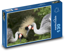 Grey crane Puzzle 130 pieces - 28.7 x 20 cm 