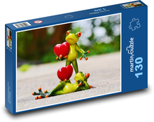 Verliebte Frösche Puzzle 130 Teile - 28,7x20 cm