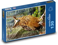 Sowa - ptak Puzzle 130 elementów - 28,7x20 cm