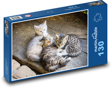 Kocięta Puzzle 130 elementów - 28,7x20 cm