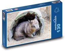 Południowy wombat z futrzastym nosem Puzzle 130 elementów - 28,7x20 cm