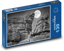 Moon shining at night Puzzle 130 pieces - 28.7 x 20 cm 