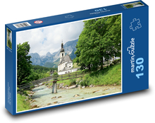 Německo - kostel svatého Sebastiána Puzzle 130 dílků - 28,7 x 20 cm