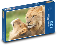 Lev a lvice Puzzle 130 - 28,7x20 cm