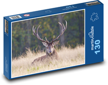 Hirsch - Geweih Puzzle 130 Teile - 28,7x20 cm