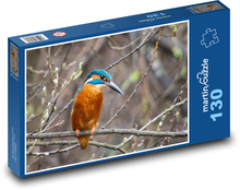 Kingfisher - bird Puzzle 130 pieces - 28.7 x 20 cm 