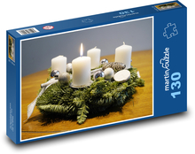 Vánoční dekorace Puzzle 130 dílků - 28,7 x 20 cm