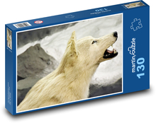 Wilk arktyczny Puzzle 130 elementów - 28,7x20 cm