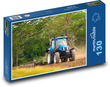 Polia traktorových pluhov Puzzle 130 dielikov - 28,7 x 20 cm