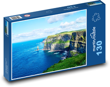 Skalnaté pobřeží Irsko Puzzle 130 dílků - 28,7 x 20 cm