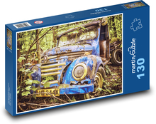 Hrdzavé auto - vrak Puzzle 130 dielikov - 28,7 x 20 cm 