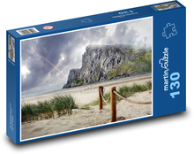 Prímorská krajina - búrka nad morom Puzzle 130 dielikov - 28,7 x 20 cm 