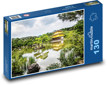 Świątynia nad jeziorem - Sanktuarium, Japonia Puzzle 130 elementów - 28,7x20 cm