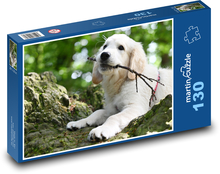 Golden Retriever - Welpe Puzzle 130 Teile - 28,7x20 cm