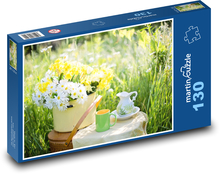 Sedmokrásky - letné kvety Puzzle 130 dielikov - 28,7 x 20 cm 