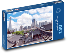 Shanghai - mrakodrapy Puzzle 130 dílků - 28,7 x 20 cm