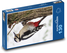 Great Spotted Woodpecker Puzzle 130 pieces - 28.7 x 20 cm 