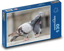 Tauben - Vögel Puzzle 130 Teile - 28,7x20 cm