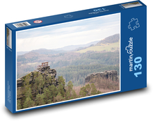 České Švýcarsko - Mariina vyhlídka Puzzle 130 dílků - 28,7 x 20 cm