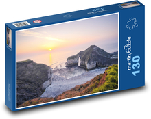 Východ slunce na pobřeží Puzzle 130 dílků - 28,7 x 20 cm