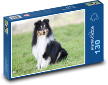 Shetland Shepherd Dog Puzzle 130 Teile - 28,7x20 cm