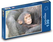 Chimpanzee - chick Puzzle 130 pieces - 28.7 x 20 cm 