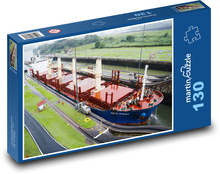 Nákladná loď - Panamský prieplav Puzzle 130 dielikov - 28,7 x 20 cm