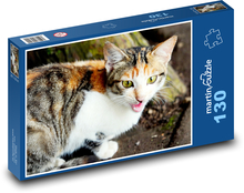 Gepunktete Katze Puzzle 130 Teile - 28,7x20 cm