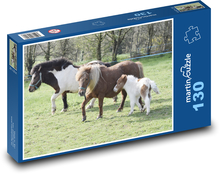 Shetlandští poníci Puzzle 130 dílků - 28,7 x 20 cm