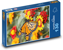 Butterfly - Flowers Puzzle 130 pieces - 28.7 x 20 cm 