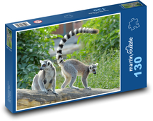 Lemur kata Puzzle 130 dílků - 28,7 x 20 cm