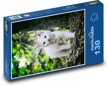 Kociak w lesie Puzzle 130 elementów - 28,7x20 cm