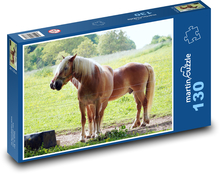 Zvířata - koně Puzzle 130 dílků - 28,7 x 20 cm