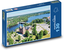 Kostol Tyrvä Puzzle 130 dielikov - 28,7 x 20 cm