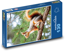 Squirrel Puzzle 130 pieces - 28.7 x 20 cm 