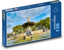 Francja - fontanna Puzzle 130 elementów - 28,7x20 cm